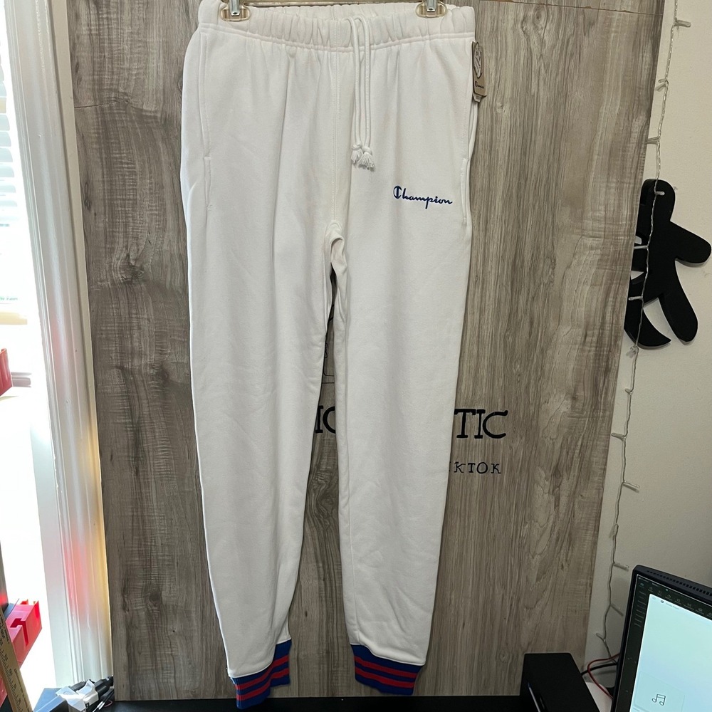 NWT Champion Small Reverse Weave jogger Red White & Blue sweatpants